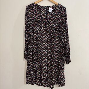 The Nines by HATCH Dark Floral Midi Maternity Dress size XXL Cottage Prairie